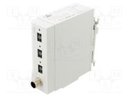 HUB; 18÷30VDC; for DIN rail mounting; Enclos.mat: plastic; IP40 STEGO