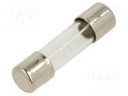 Fuse: fuse; time-lag; 250mA; 250VAC; cylindrical,glass; 5x20mm BEL FUSE