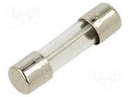 Fuse: fuse; time-lag; 1A; 250VAC; cylindrical; 5x20mm; brass; 5TT BEL FUSE