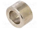 Spacer sleeve; 6mm; cylindrical; brass; nickel; Out.diam: 10mm DREMEC