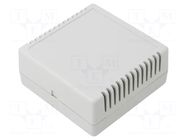Sensor: temperature; Pt100; 85x85x37mm; for wall mounting; IP20 EVIKON