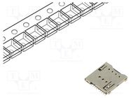 Connector: for cards; Micro SIM; push-push; SMT; gold flash; PIN: 8 Global Connector Technology (GCT)