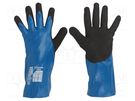 Protective gloves; Size: 9,L; blue; HPPE,nitryl,polyester; Dexcut WONDER GRIP