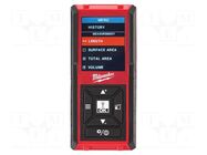 Distance meter; LCD; 0.15÷45m; IP54; Body dim: 105x48x24mm Milwaukee