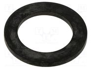Gasket; NBR rubber; Thk: 1.5mm; Øint: 14.3mm; M16; black; Entrelec TE Connectivity