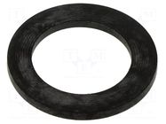 Gasket; NBR caoutchouc; Thk: 1.5mm; Øint: 27mm; PG21; black TE Connectivity