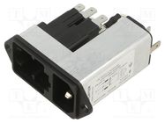 Connector: AC supply; socket; male; 6A; 250VAC; IEC 60320; -25÷85°C SCHURTER