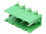 Pluggable terminal block; 5.08mm; ways: 4; angled 90°; socket AMPHENOL ANYTEK