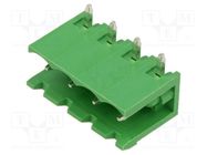 Pluggable terminal block; 5mm; ways: 4; angled 90°; socket; male AMPHENOL ANYTEK