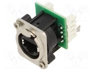 Socket; RJ45; XLRnet; Cat: 5e; with push button; IDC AMPHENOL