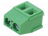 Connector: PCB terminal block; terminal; VI; 16A; 300V; PIN: 2; 1x2 AMPHENOL ANYTEK