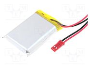 Re-battery: Li-Po; 3.7V; 1600mAh; cables,JST SYR-02T socket CELLEVIA BATTERIES