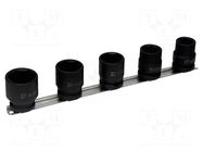 Wrench-set; 6-angles,socket spanner,impact; Mounting: 1/2" IRIMO