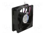 Fan: DC; axial; 24VDC; 80x80x25.4mm; 78m3/h; 3600rpm; 9292506514 EBM-PAPST