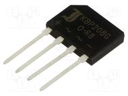 Bridge rectifier: single-phase; Urmax: 800V; If: 2A; Ifsm: 50A; flat DIOTEC SEMICONDUCTOR