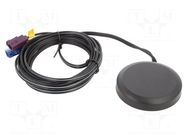 Antenna; 4G,GNSS,GPS,GSM,LTE; 4dBi; RHCP; -40÷85°C; 3m; Fakra YIC