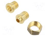 Nipple; threaded,straight; nickel plated brass FESTO