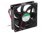 Fan: DC; axial; 24VDC; 92x92x25mm; 128m3/h; 46.1dBA; ball; 4500rpm SUNON