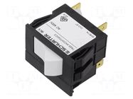 Circuit breaker; 8A; TA45; Leads: connectors; Button marking: O-I SCHURTER
