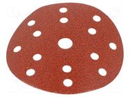 Sanding plate; 150mm; Granularity: 150; with holes; Mounting: bur 3M