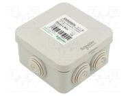 Enclosure: junction box; X: 98mm; Y: 98mm; Z: 51mm; wall mount; IP55 SCHNEIDER ELECTRIC