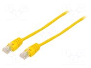 Patch cord; U/UTP; Cat: 5e; RJ45 plug,both sides; stranded; CCA; 5m GEMBIRD