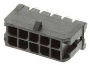 CONNECTOR, HEADER, 10POS, 2ROW, 3MM