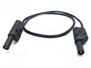 Test lead; 32A; banana plug 4mm,both sides; Urated: 1kV; Len: 1m MUELLER ELECTRIC