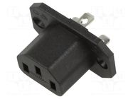 IEC 60320 connector 4787 Connector Outlet 10A F SCHURTER