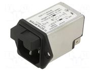 Connector: AC supply; socket; male; 10A; 250VAC; C14 (E); 5220 SCHURTER