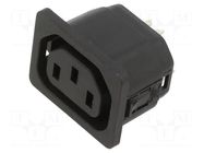 IEC 60320 connector 6610 Connector Outlet 10A F SCHURTER
