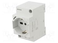 Connector: AC supply; female; socket; 250VAC; 16A; Type: with LED FINDER