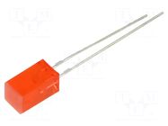 LED; red; square; 5x5mm; 80÷160mcd; 140°; Front: flat; 20mA KINGBRIGHT ELECTRONIC