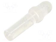 Fiber for LED; Ø3mm; L: 9.5mm; round; Front: convex; straight; PLP1 BIVAR