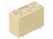 Relay: electromagnetic; SPDT; Ucoil: 24VDC; Icontacts max: 12A SANYOU