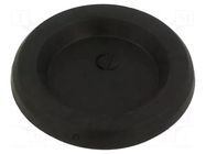 Grommet; with bulkhead; Ømount.hole: 40.2mm; black; Øcable: 1÷29mm TRELLEBORG