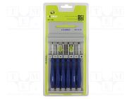 Kit: screwdrivers; precision; Phillips,slot; 6pcs. IRIMO