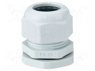 Cable gland; PG29; IP65; polyamide; light grey HENSEL