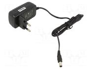 Power supply: switching; mains,plug-in; 12VDC; 1A; 12W; 81.71% POS