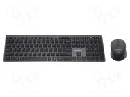 Office kit; black; universal; USB C; wireless,PT layout; 10m GEMBIRD