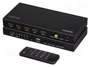 Switch; HDCP 1.3,HDMI 1.3; Dolby-True HD,DTS-HD,HDCP,LPCM LOGILINK