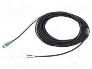 Connection lead; M8; PIN: 3; straight; 10m; plug; 60VAC; 4A; SAC; PUR PHOENIX CONTACT