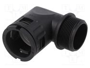 90° angled connector; Thread: metric,outside; polyamide 6; black LAPP