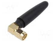 Antenna; 3G,GSM; 3dBi; linear; angular,twist-on; -20÷80°C; 50mm QUECTEL