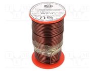 Coil wire; single coated enamelled; 1.9mm; 0.5kg; -65÷200°C INDEL