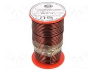 Coil wire; single coated enamelled; 1.9mm; 0.5kg; -65÷200°C INDEL