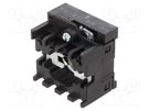 Mounting unit; 22mm; front fixing; for 4-contact elements SIEMENS