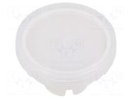 Actuator lens; 22mm; 84; transparent; plastic EAO