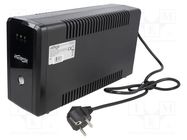 Power supply: UPS; 510W; 850VA; Uin: 162÷295V; 100x280x140mm; 8Ah GEMBIRD