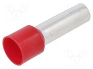 Tip: bootlace ferrule; insulated; copper; 35mm2; 25mm; tinned; red BM GROUP